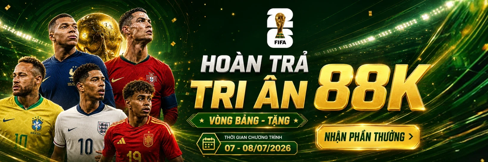 ONE88 Phát Thưởng Độc Quyền World Cup - Tri Ân Vòng Bảng Tặng 88K